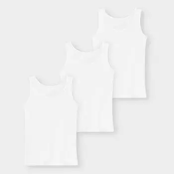 Майка GU by Uniqlo 3P 00 WHITE/S