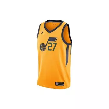 Майка из джерси с логотипом Nike НБА, Fan Edition, Statement Limited, Jazz Rudy Gobert No. 27 Мужских топов желтого цвета CV9496-725 L