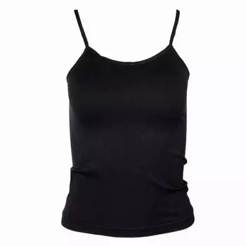 Майка на тонких бретелях, бесшовная, мягкий стрейч, найя, Женщина RODIER XL бледно-синий