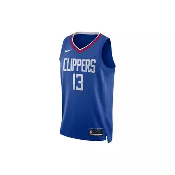 Майка Nike NBA Team Logo Fan Edition 22-23 Season — George #13, ограниченная серия, топы унисекс, синие DN2008-401 XXL