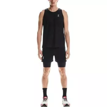 Майка On Pace Tank CleanCloud Беговая Удобная Простая Без рукавов Мужская Черный 1MF10020553 S