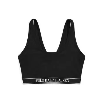 Майка Polo Ralph Lauren FW23 с принтом букв, облегающего кроя, женская, черная WMPOUNDNFD20004-001 XS