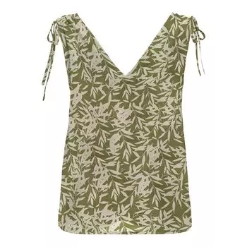 Майка с V-образным вырезом и рисунком ТОЛЬКО для женщин M хаки