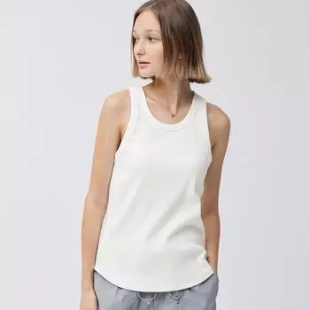 Майка в рубчик GU by Uniqlo