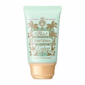 Majolica Mallorca Skin Navigate Color Mint Green Makeup Base 35g (x 1)
