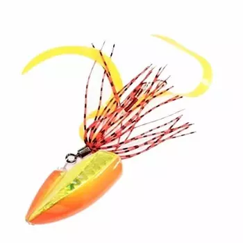 Major Craft Lure Metal Jig Jig Grabber Thru Tie Rubber Type 30g #207 Orange JRT-30