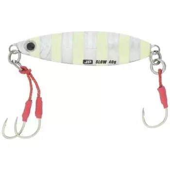 Major Craft Lure Metal Jig Jigpara Shore Slow Model 40g #07 Zebra Glow JPSLOW-40