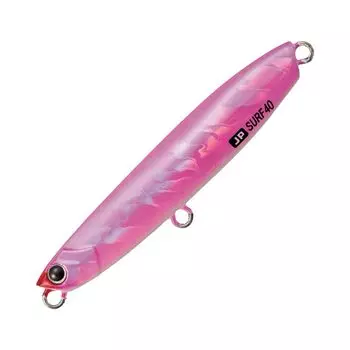 Major Craft Metal Jigpara Full Pink Glow Belly Jig, Surf, 40g, JPSURF-40,