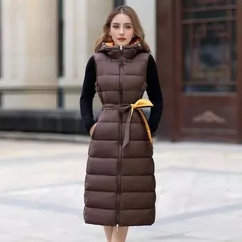 Майяр богатое женское хлопковое платье длинный жилет женский зимний северо-западный этнический стиль пояс пояс жилет с обеих сторон M чёрный