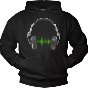 Makaya Sweat a Capuche Casque Musique S чёрный
