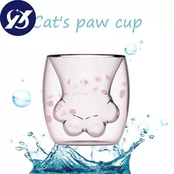 Make Beauty Life Fas Onable Design Симпатичная чашка с кошачьим когтем, чашка для молока, чашка для пива, стеклянная чашка, кружка розовый