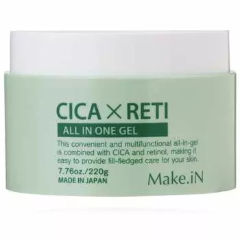 make.in cica reti all-in-one gel 220 г | cica retinol gel увлажняющий уход за кожей