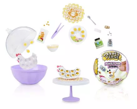 Make It Make It Mini слепая смоляная реплика Ages Mini™ Spring™ - Минивселенная MGA, весна, сезонные, пасхальные, упаковка, сделай сам, ремесло, игра, еда,