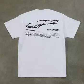 Make Money for Charity 260G Heavy Pure Cotton! Oldschool American vintage Car Short sleeve T-shirt White M [260g Heavy weight pure cotton]]