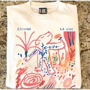 Make Money for Charity 260G Heavy Weight Pure Cotton! American Retro Oversize Male and Female Couple Short Sleeve T-shirt White M [260g Heavy weight pure cotton]]