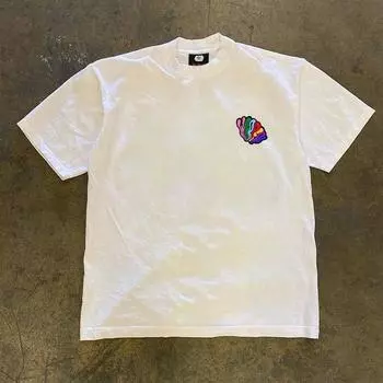 Make Money for Charity 260G Heavy Weight Pure Cotton! Denim Casual Popular Youth Short-Sleeved T-shirt for Men and Women White M [260g Heavy weight pure cotton]]