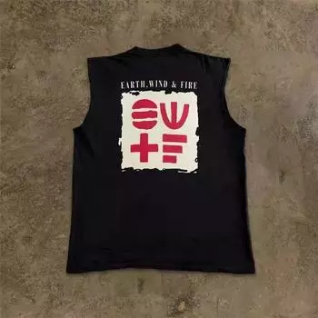 Make Money to Do Charity Suction Ventilation Pure Cotton! Amekaji Vintage Style Oversize Sleeveless Vest Black M [250g Heavy weight pure cotton]]