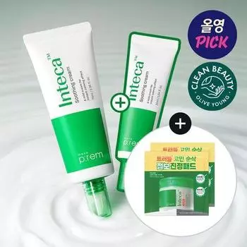 Make Prem Inteca Soothing Cream 70ml special (+31ml cream + 2 pads*2)