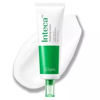 Make prem make prem inteca soothing cream 80ml cica highly moisturizing large capacity gel cream south korea non-comedogenic tested