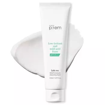 make prem Make Prem Safe Me Relief Moisture Cleansing Foam 150 мл Гипоаллергенная слабокислотная очищающая пенка для лица Поры Черные точки Чувствительная кожа