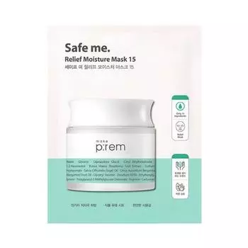 Make Prem Safe Me Relief Moisture Mask 1P, корейская маска в упаковке