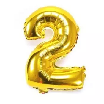 make smile Just the right size number balloons gold for birthdays, wedding parties (2)