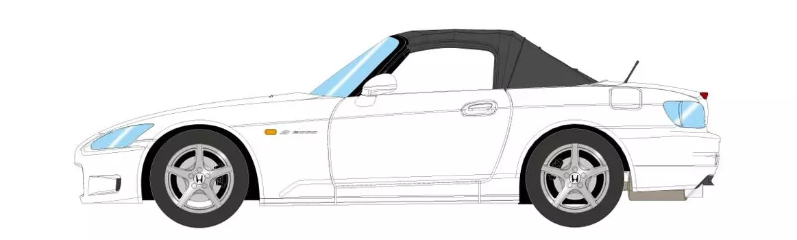 Make up EIDOLON Honda S2000 1999 Grand Prix White Finished Product 1/18 (AP1)