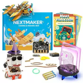 Makeblock Nextmaker Box1 Электрический экспериментальный набор STEM образовательный набор для кодирования для детей в возрасте лет STEM игрушечный научный набор кодирование электронный набор для творчества