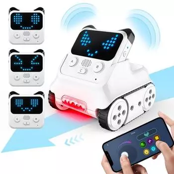 Makeblock Robot Toy Codey Rocky Электрический робот Интерактивный эмо-робот Электронный модуль Scratch Python Кодирование Программирование Игрушка Начальная школа Робот K
