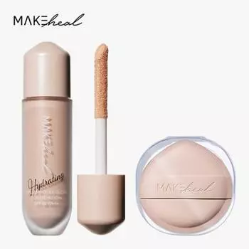 Makeheal ONEPIL Ampoule Glow Foundation + Puff + Case, 1 шт, нет. 21 Ясность