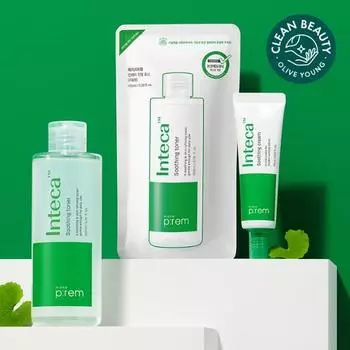 MakePrem Inteca Успокаивающий тоник 200 мл Специальный (+Наполнитель 100мл+Крем 31мл)