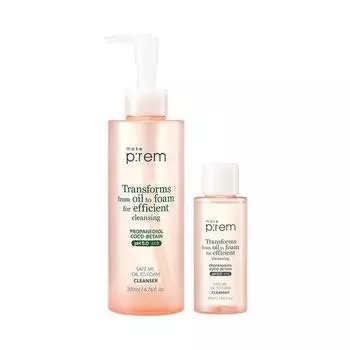 Makeprem Safe Me Oil to Foam Cleanser Special Set (200ml+50ml)