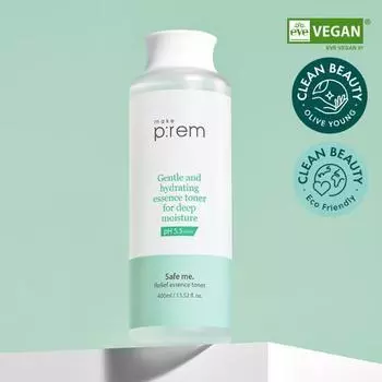 MakePrem Safe Me Relief Essence Toner 400мл, корейская косметика знаменитостей