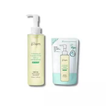 Makeprem Safe Me Relief Moisture Vegan Cleansing Oil 210 мл + сменный блок 100 мл, 1 шт.