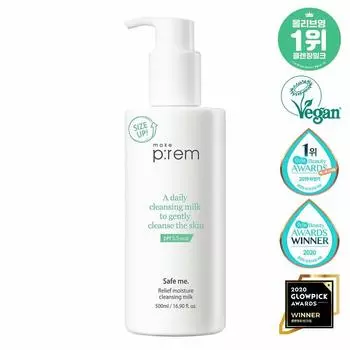 Makeprem Safe Me Relief Очищающее молочко для увлажнения, 500 мл