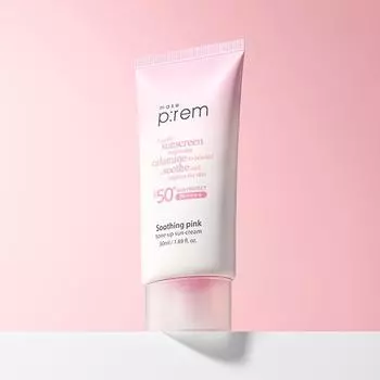 MakePrem Успокаивающий розовый тонизирующий солнцезащитный крем 50 мл, 1 шт.