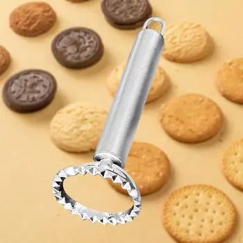 -Maker DIY штамп для выпечки печенья с антипригарным покрытием с ручкой-резаком для выпечки для вечеринок round