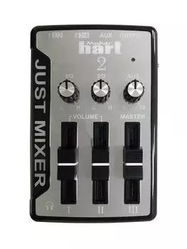 Maker hart Just Mixer 2 Stereo 3 Input Audio to Computer Mixer/USB Power/USB Audio/Подключаемый (Серебряный)