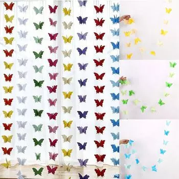 Макет свадебной комнаты, бумажный цветок, красочная подвеска, большой бант, бабочка, цветок, день рождения 2.8m белый