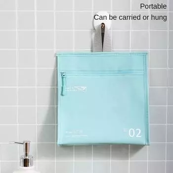 Makeup Bag Fashionable Multi-functional Pocket Convenient Portable Portable Cosmetic Bag With Hook Transparent Waterproof Bag светло-зеленый