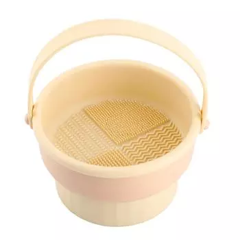 Makeup Brush Cleaning Rack 3 in 1 Storage Box Hanging Dry Rack for Make Up Tools Sponges Skin Color