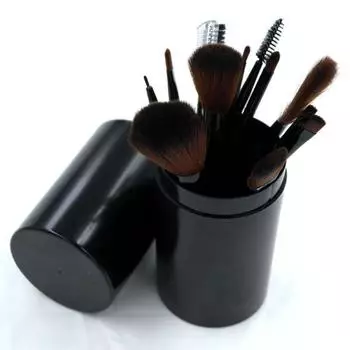 Makeup Brush Suit Makeup Tools Brush Suit Beauty Brush Full Set Eye Shadow Brush Brush Mascara Brush Man-made fiber Barrel 12 Black