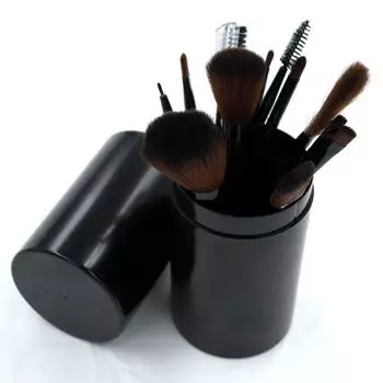 Makeup Brush Suit Makeup Tools Brush Suit Beauty Brush Full Set Eye Shadow Brush Brush Mascara Brush Man-made fiber Barrel 12 Black