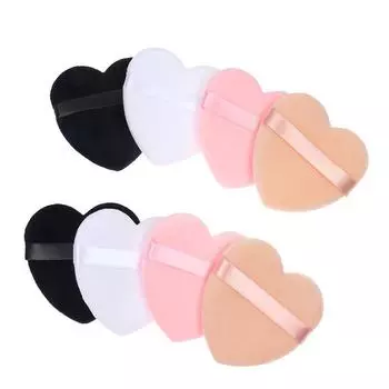 Makeup Cotton Heart-shaped Make Up Puff Beauty Sponges Cosmetic Puff Powder Puff Make Up Tools чёрный