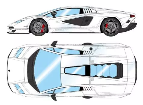 Makeup EIDOLON COLLECTION Lamborghini Countach LPI 2022 Pearl White Finished Product EM740A 1/43 800-4