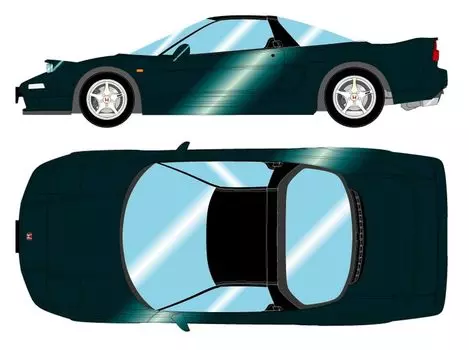 Makeup EIDOLON Honda 1992 Headlamp Open Charlotte Green Pearl Finished Product EM666H 1/43 NSX-R (NA1)