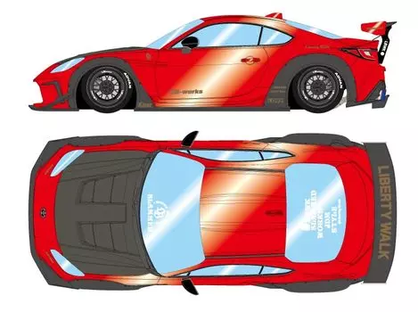 Makeup EIDOLON LB Nation GR86 Candy Red Finished Product 1/43