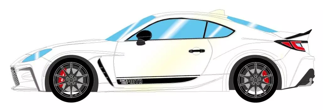 Makeup EIDOLON Toyota GR86 40th Anniversary Limited 2023 Crystal White Pearl Finished Product 1/43