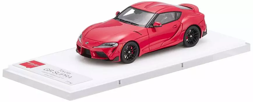 Makeup EIDOLON Toyota GR Supra RZ 2019 Launch Edition 2019 Renaissance Red Black Interior Finished Product EM474B 1/43 (US spec) красный