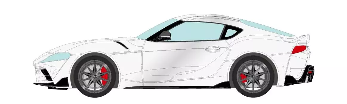 Makeup EIDOLON Toyota GR Supra RZ 2022 White Metallic Finished Product 1/18 (A91) (Japanese specification)